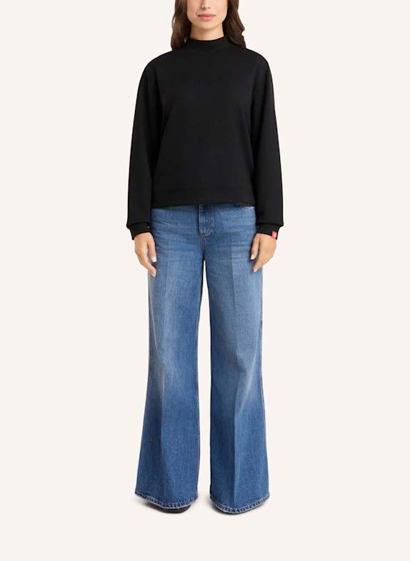 FRIEDA & FREDDIES Sweatshirt mit Stehkragen SCHWARZ