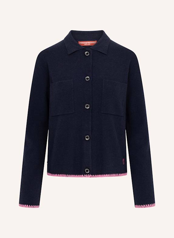 FRIEDA & FREDDIES Strickjacke DUNKELBLAU