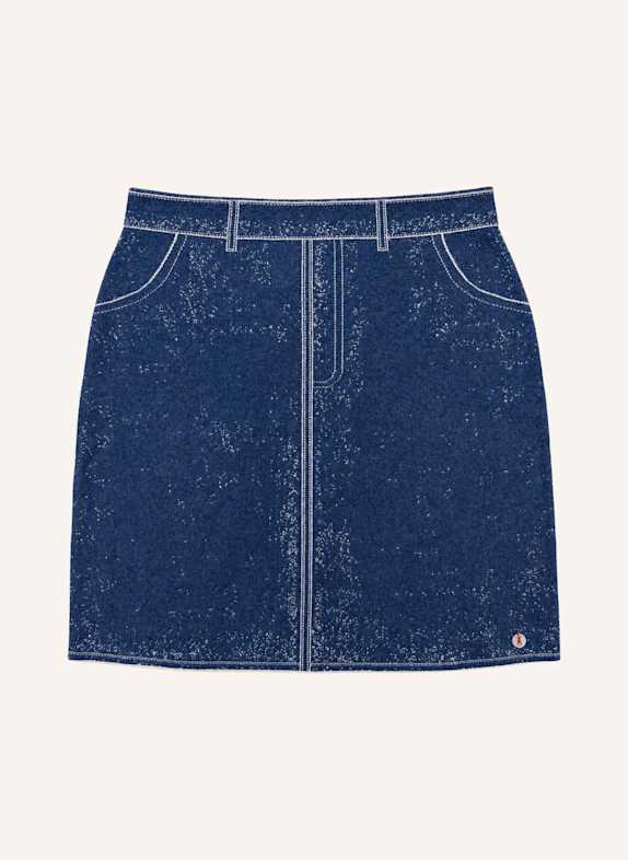 FRIEDA & FREDDIES Strickrock in Denim-Optik BLAU