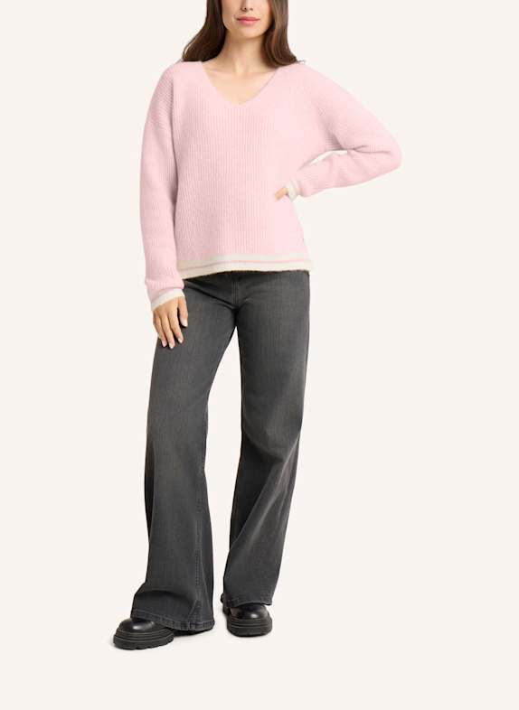 FRIEDA & FREDDIES Strickpullover mit V-Ausschnitt BEIGE