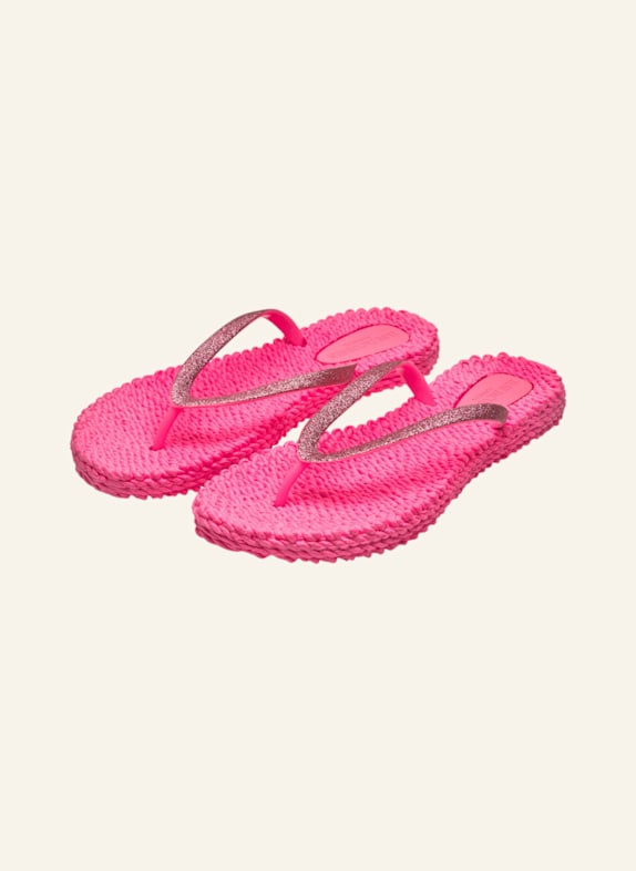 ILSE JACOBSEN Zehentrenner CHEERFUL01 mit Schmucksteinen PINK