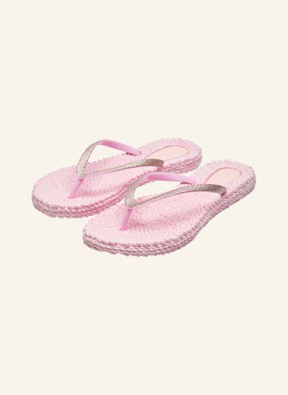 ILSE JACOBSEN Zehentrenner CHEERFUL01 mit Schmucksteinen PINK