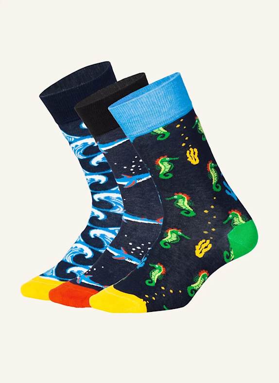 DillySocks Socken WATER WORLD SCHWARZ/ WEISS/ ROT