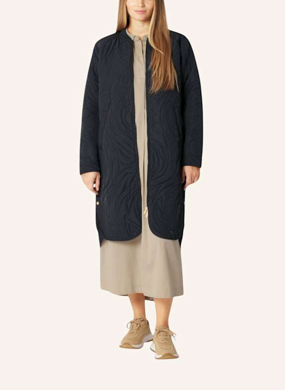 ILSE JACOBSEN Steppmantel DUNE06 DUNKELBLAU