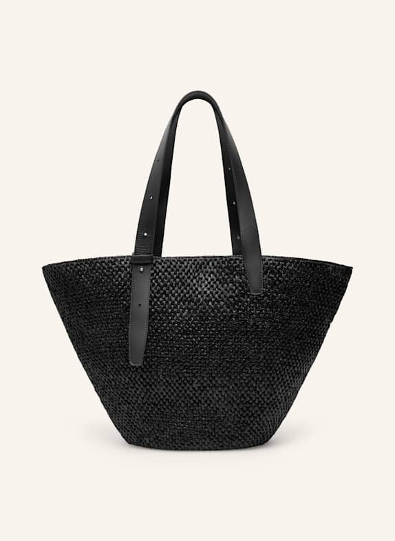 Lié Studio Schultertasche BIANCA RAFFIA LARGE SCHWARZ