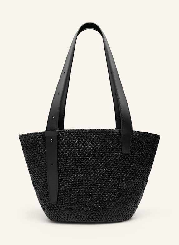 Lié Studio Schultertasche BIANCA RAFFIA SMALL SCHWARZ