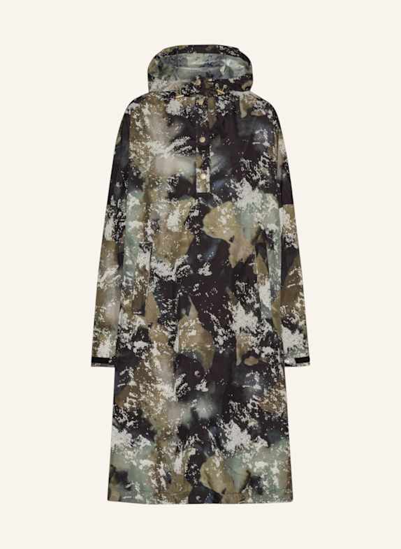 ILSE JACOBSEN Poncho RAIN222SPRP SCHWARZ/ WEISS/ ROT