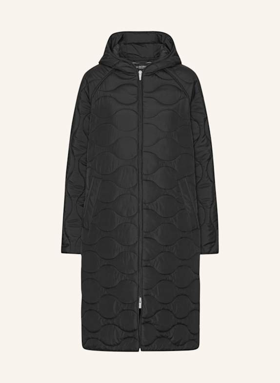 ILSE JACOBSEN Steppmantel QUILTED08 SCHWARZ