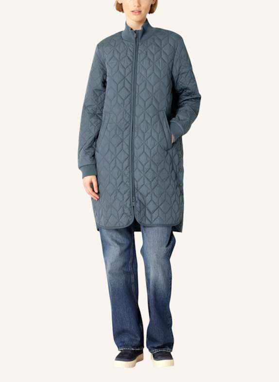 ILSE JACOBSEN Steppmantel BLAUGRAU