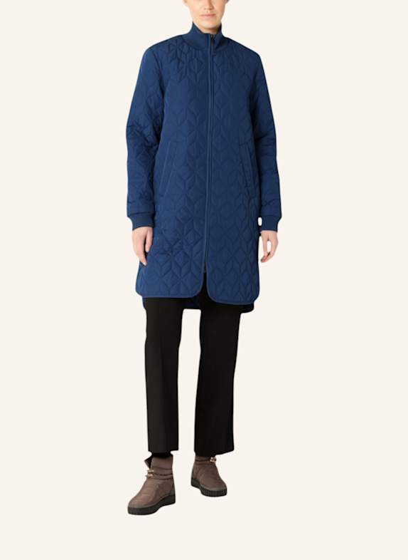 ILSE JACOBSEN Steppmantel DUNKELBLAU