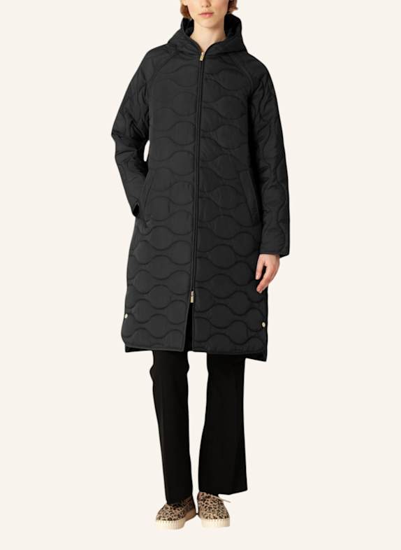 ILSE JACOBSEN Steppmantel QUILTED08 SCHWARZ