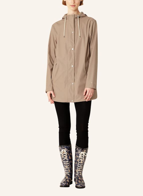 ILSE JACOBSEN Regenjacke TAUPE