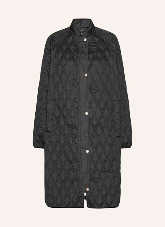 ILSE JACOBSEN Steppmantel AROS05 SCHWARZ