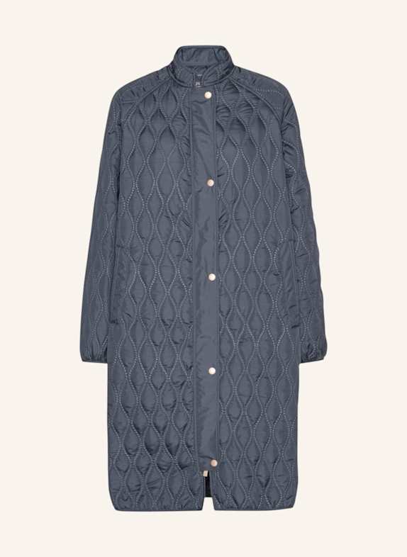 ILSE JACOBSEN Steppmantel AROS05 BLAUGRAU