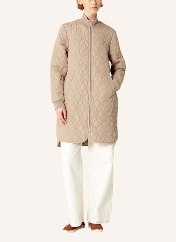 ILSE JACOBSEN Steppmantel BEIGE