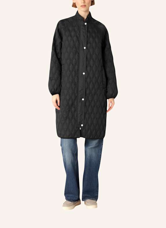 ILSE JACOBSEN Steppmantel AROS05 SCHWARZ