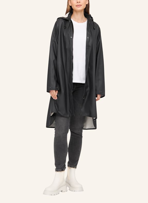 ILSE JACOBSEN Regenmantel RAIN71 SCHWARZ
