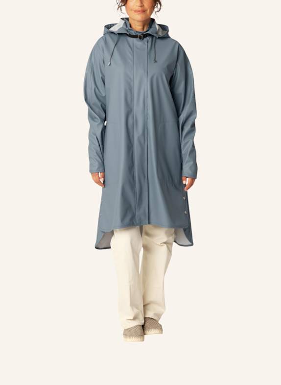 ILSE JACOBSEN Regenmantel RAIN71 BLAUGRAU