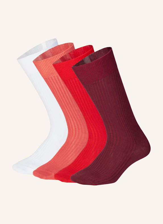 DillySocks Socken RIBBED JUST RED ROT