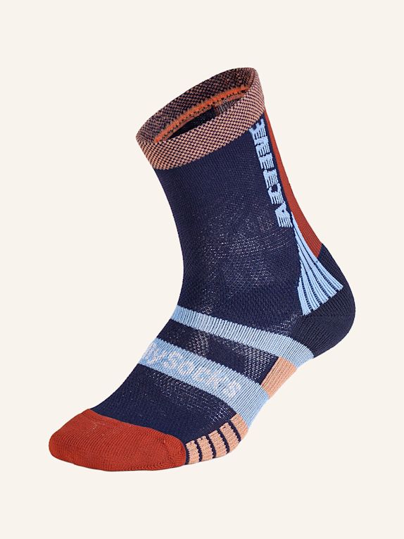 DillySocks Sportsocken ACTIVE PERFORMANCE BLAU / BRAUN