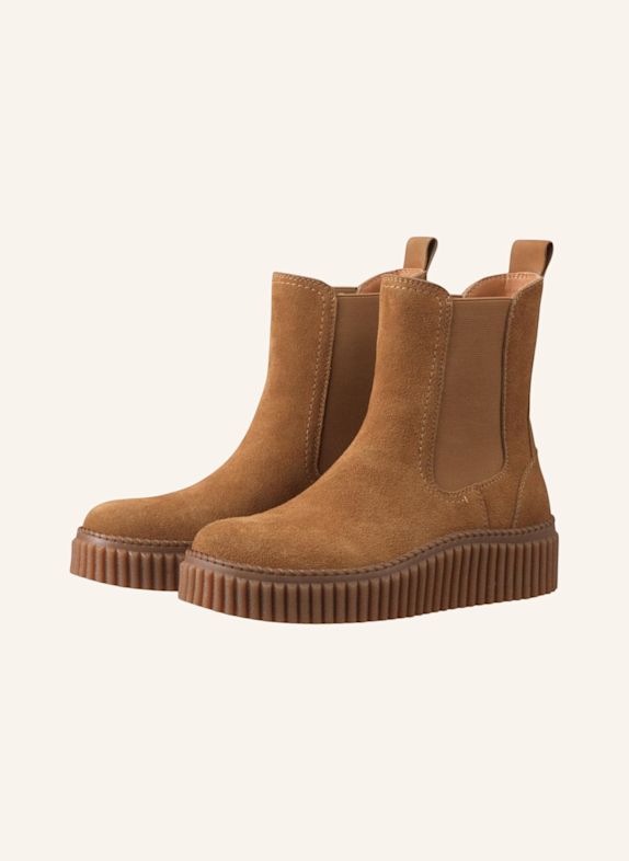 ILSE JACOBSEN Chelsea Boots CALIRA06 BRAUN