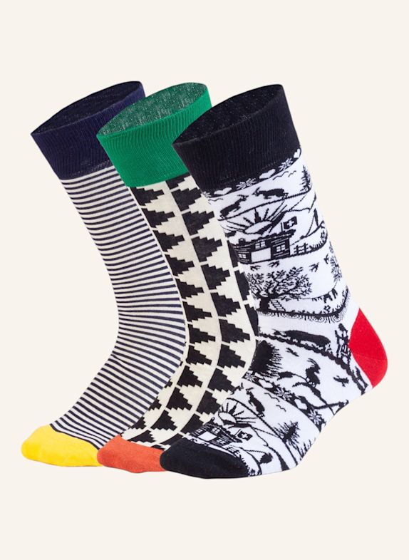 DillySocks Socken SWISS OUTLINE SCHWARZ / WEISS / GRAU