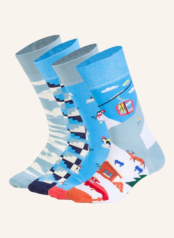 DillySocks Socken WINTER HORIZON BLAU