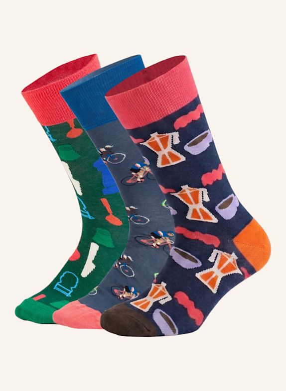 DillySocks Socken URBAN ESSENTIALS ORANGE / DUNKELBLAU / DUNKELGRÜN
