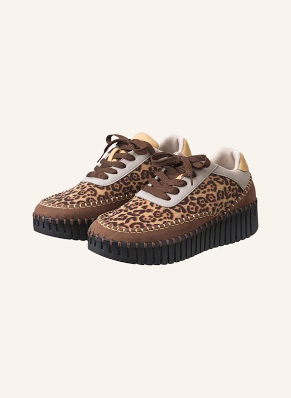 ILSE JACOBSEN Sneaker Lo TULIP4501 BRAUN / SCHWARZ