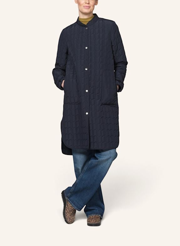 ILSE JACOBSEN Steppmantel LINE01 DUNKELBLAU