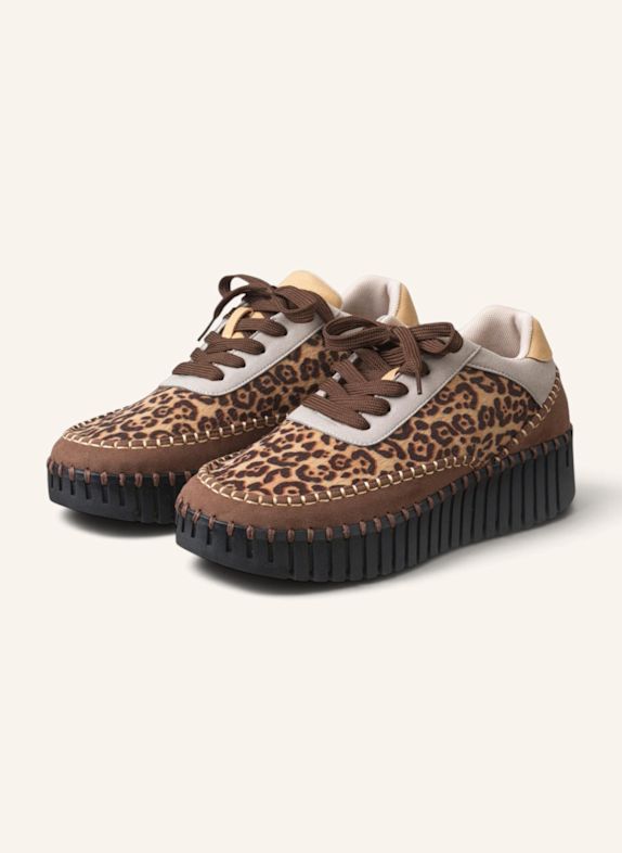 ILSE JACOBSEN Sneaker Lo TULIP4501 BRAUN / SCHWARZ