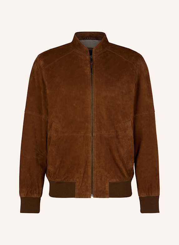 windsor. Lederblouson CAMEL