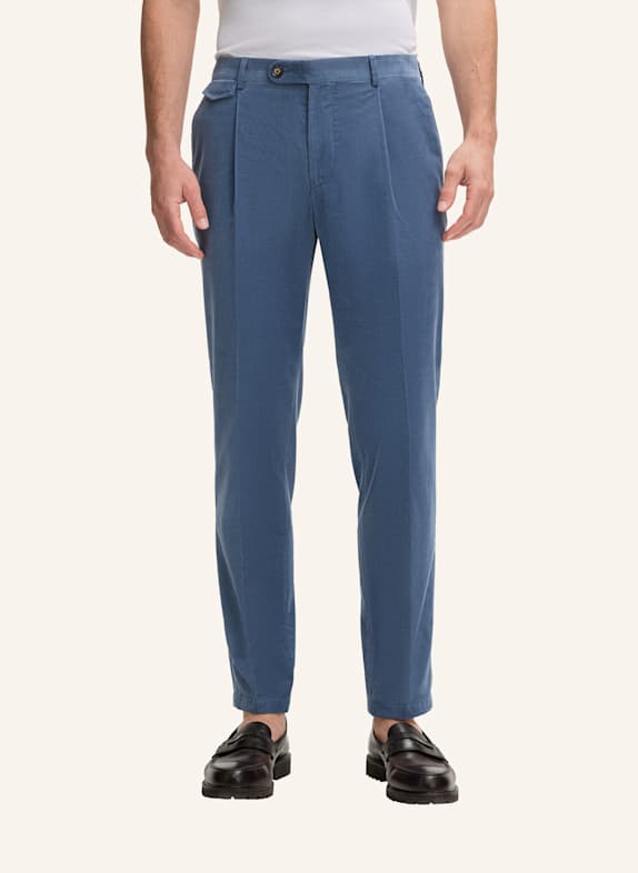 windsor. Anzughose SILVI Shaped Fit aus Cord BLAU