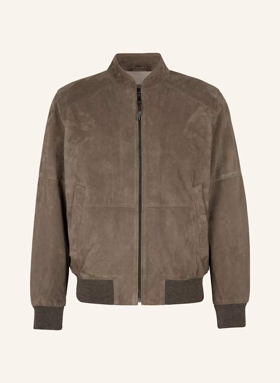 windsor. Lederblouson GRAU