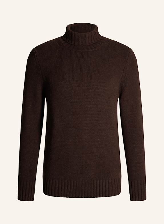 windsor. Cashmere-Rollkragenpullover ECOSIO DUNKELBRAUN
