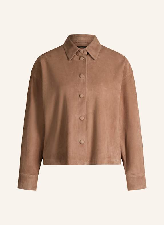 windsor. Lederjacke HELLBRAUN