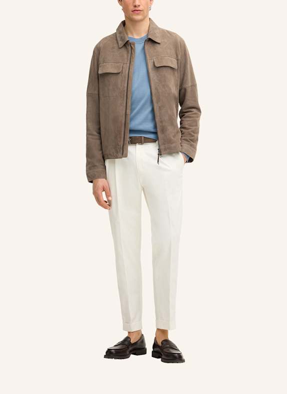 windsor. Lederjacke GRAU