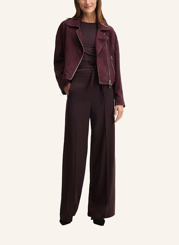 windsor. Lederjacke DUNKELROT