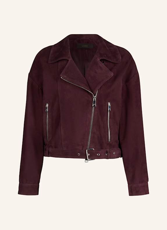 windsor. Lederjacke DUNKELROT