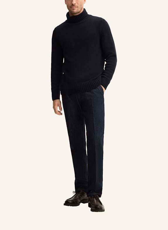 windsor. Cashmere-Rollkragenpullover ECOSIO DUNKELBLAU