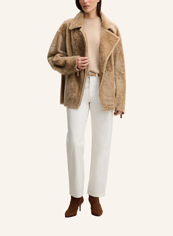 windsor. Lederjacke BEIGE