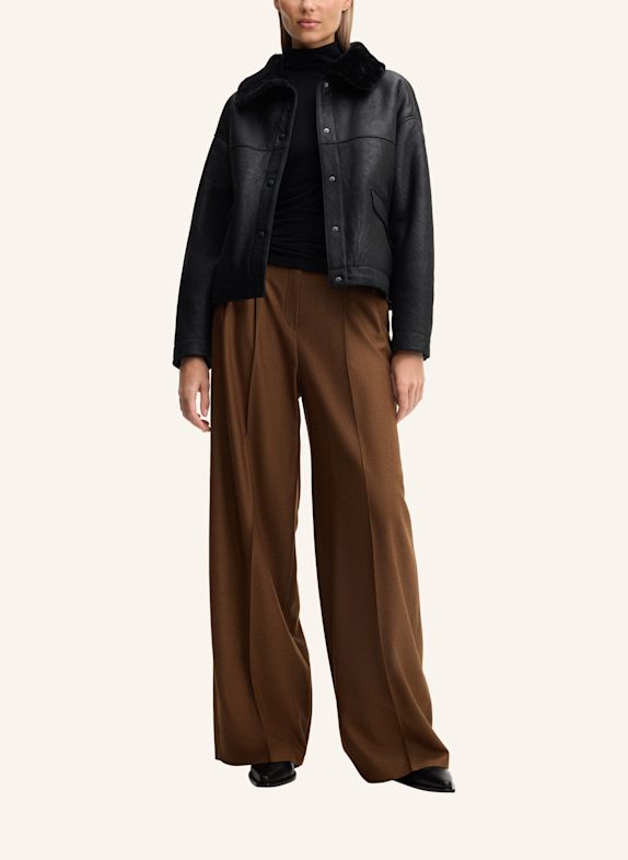 windsor. Lederjacke SCHWARZ