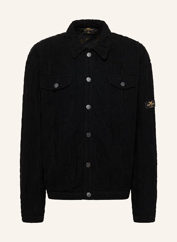 CARLO COLUCCI Strickblouson - Carat DINALE SCHWARZ