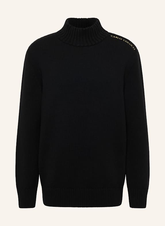 CARLO COLUCCI Feinstrickpullover - Carat DIVENUTO SCHWARZ