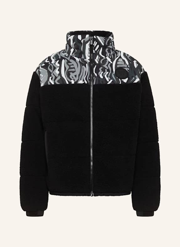 CARLO COLUCCI Unisex Teddyjacke DOBLANDER SCHWARZ