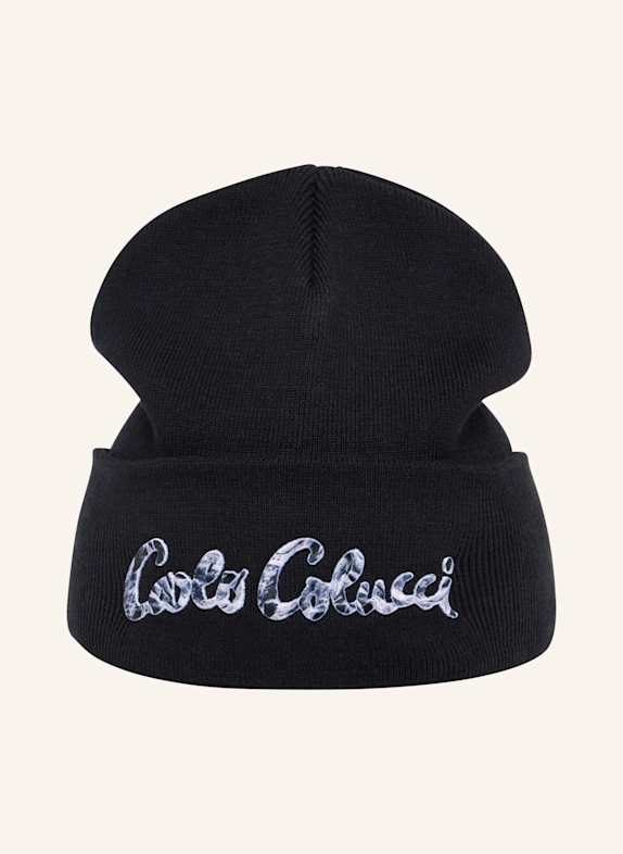 CARLO COLUCCI Unisex Mütze - Artficial Knit DONDIO SCHWARZ