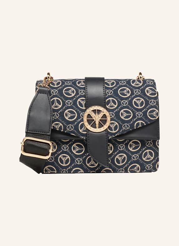 CARLO COLUCCI Umhängetasche mit Logodruck DELPERO SCHWARZ/ CREME