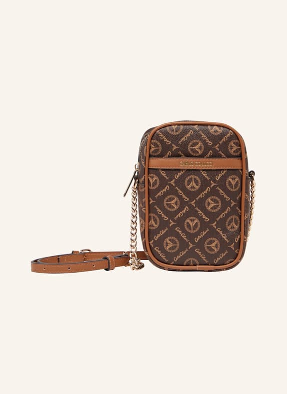 CARLO COLUCCI Minitasche mit Logodruck DI LENA BRAUN