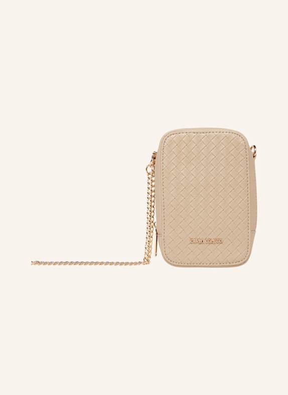 CARLO COLUCCI Minitasche in Flechtoptik DI LAPI BRAUN