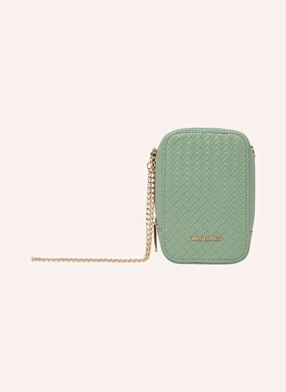 CARLO COLUCCI Minitasche in Flechtoptik DI LAPI GRÜN
